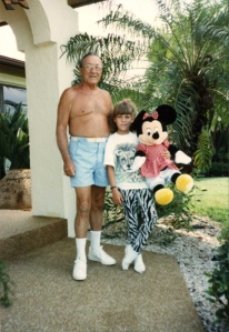 Heather and her Pop-pop in the late 80's.